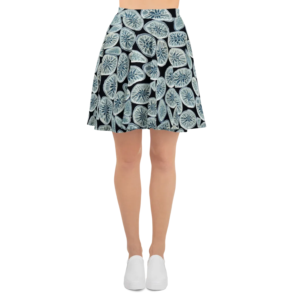 Midnight Citrus on Skater Skirt — Front