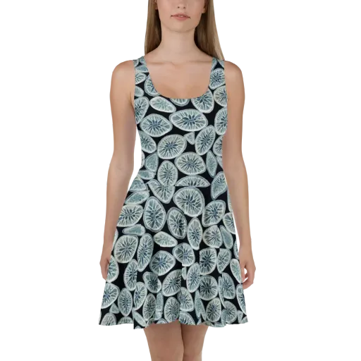 Midnight Citrus on a Skater Dress
