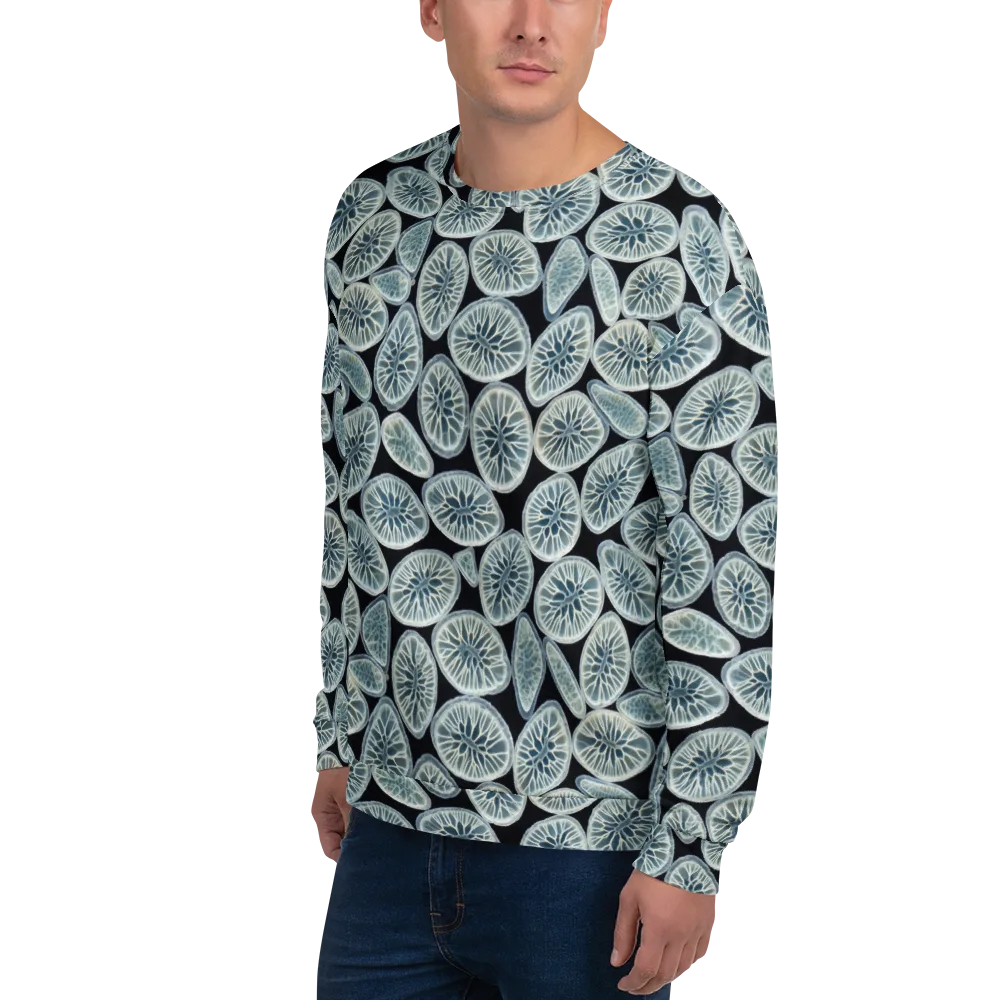 Midnight Citrus on Sweatshirt — Left Front