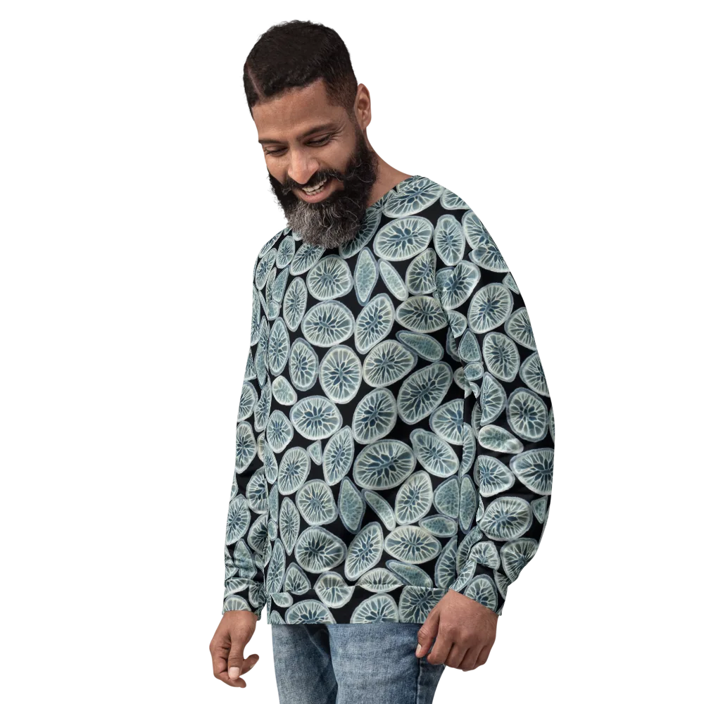 Midnight Citrus on Sweatshirt — Left Front