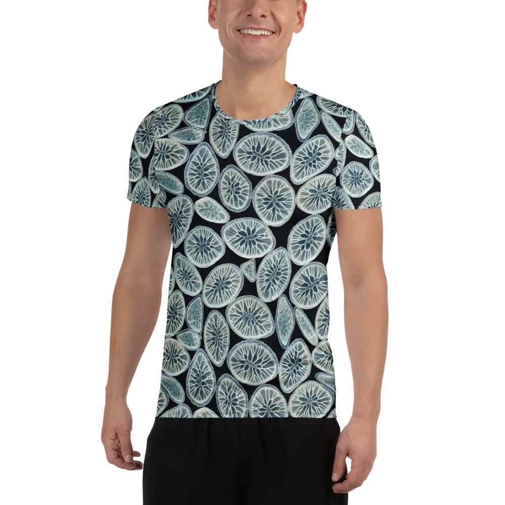 Midnight Citrus on Men's Athletic T-Shirt — Front
