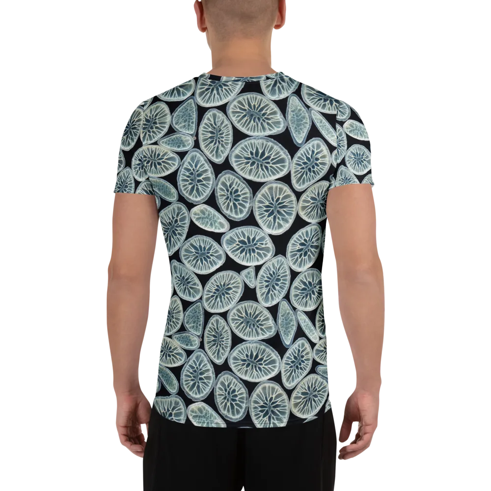 Midnight Citrus on Men's Athletic T-Shirt — Back