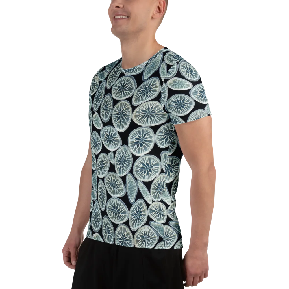Midnight Citrus on Men's Athletic T-Shirt — Left