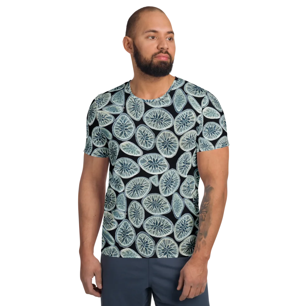 Midnight Citrus on Men's Athletic T-Shirt — Front