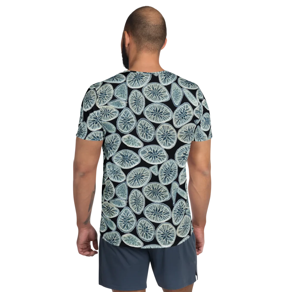 Midnight Citrus on Men's Athletic T-Shirt — Back