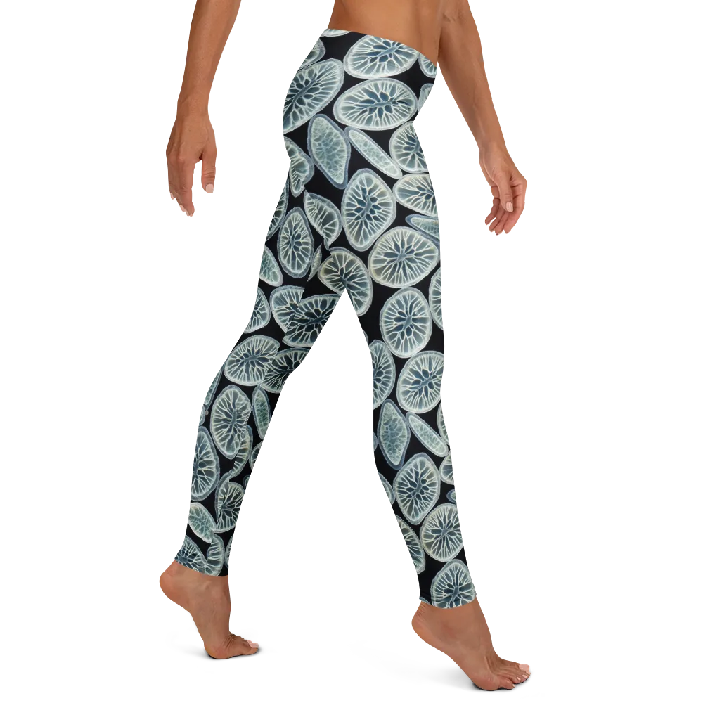 Midnight Citrus on Leggings — Right