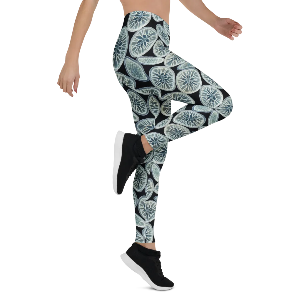 Midnight Citrus on Leggings — Right
