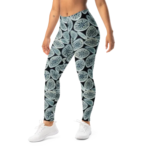Midnight Citrus on a Leggings