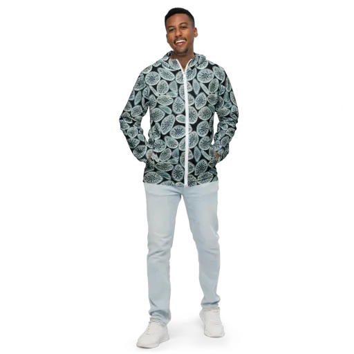 Midnight Citrus on a Men's Windbreaker