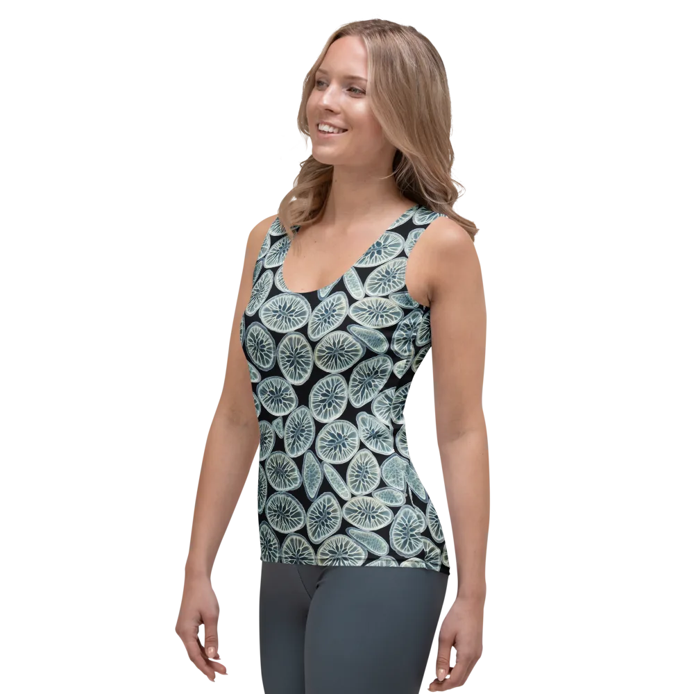 Midnight Citrus on Women's Tank Top — Left Front