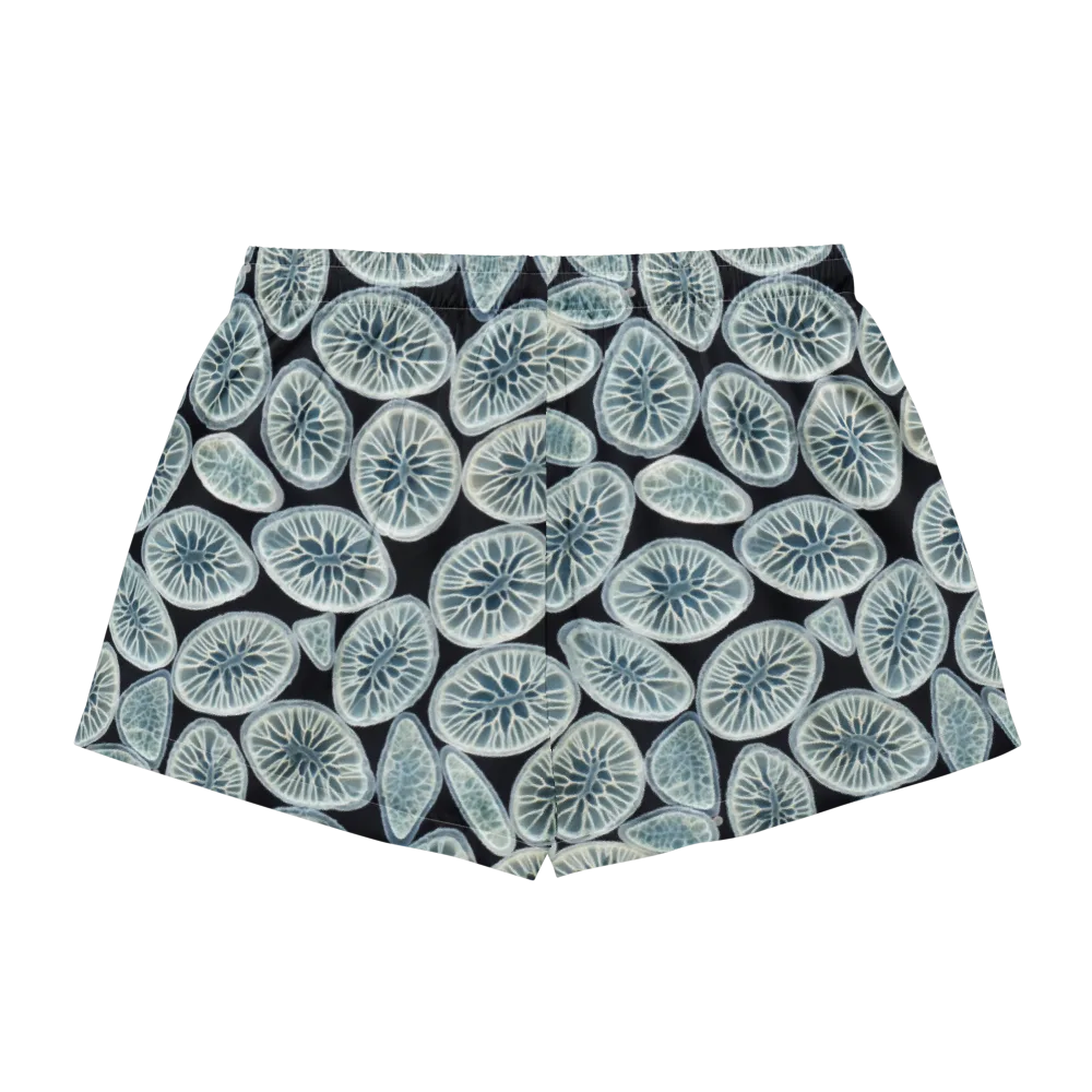 Midnight Citrus on Women's Pajama Shorts — Back