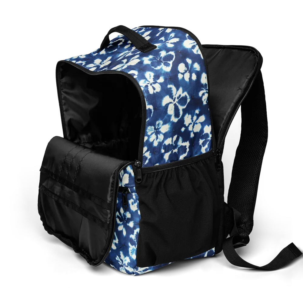 Shibori Garden on Utility Backpack — Product details 2
