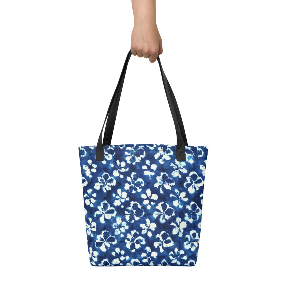 Shibori Garden on Tote Bag — Front