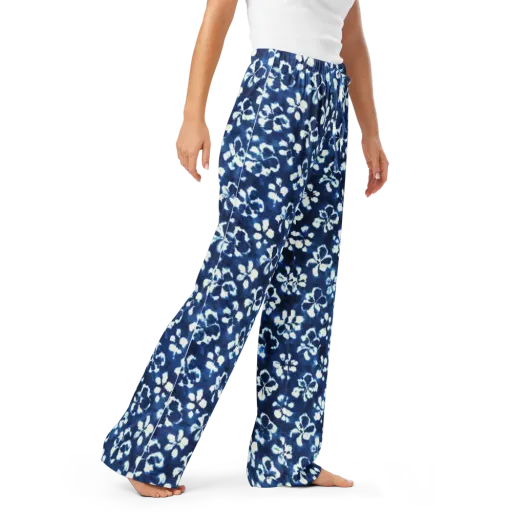Shibori Garden on a Women's Pajama Pants