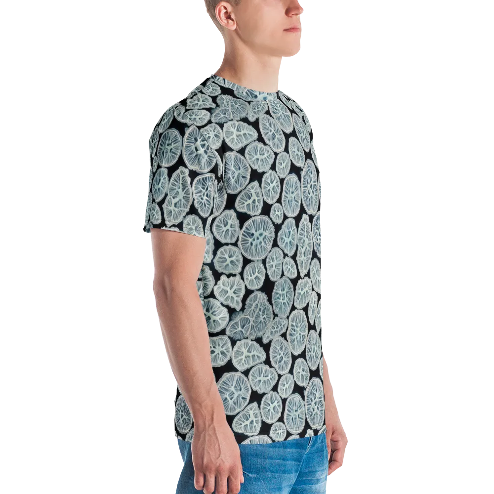 Frosted Citrus on Men's Crew Neck T-Shirt — Right