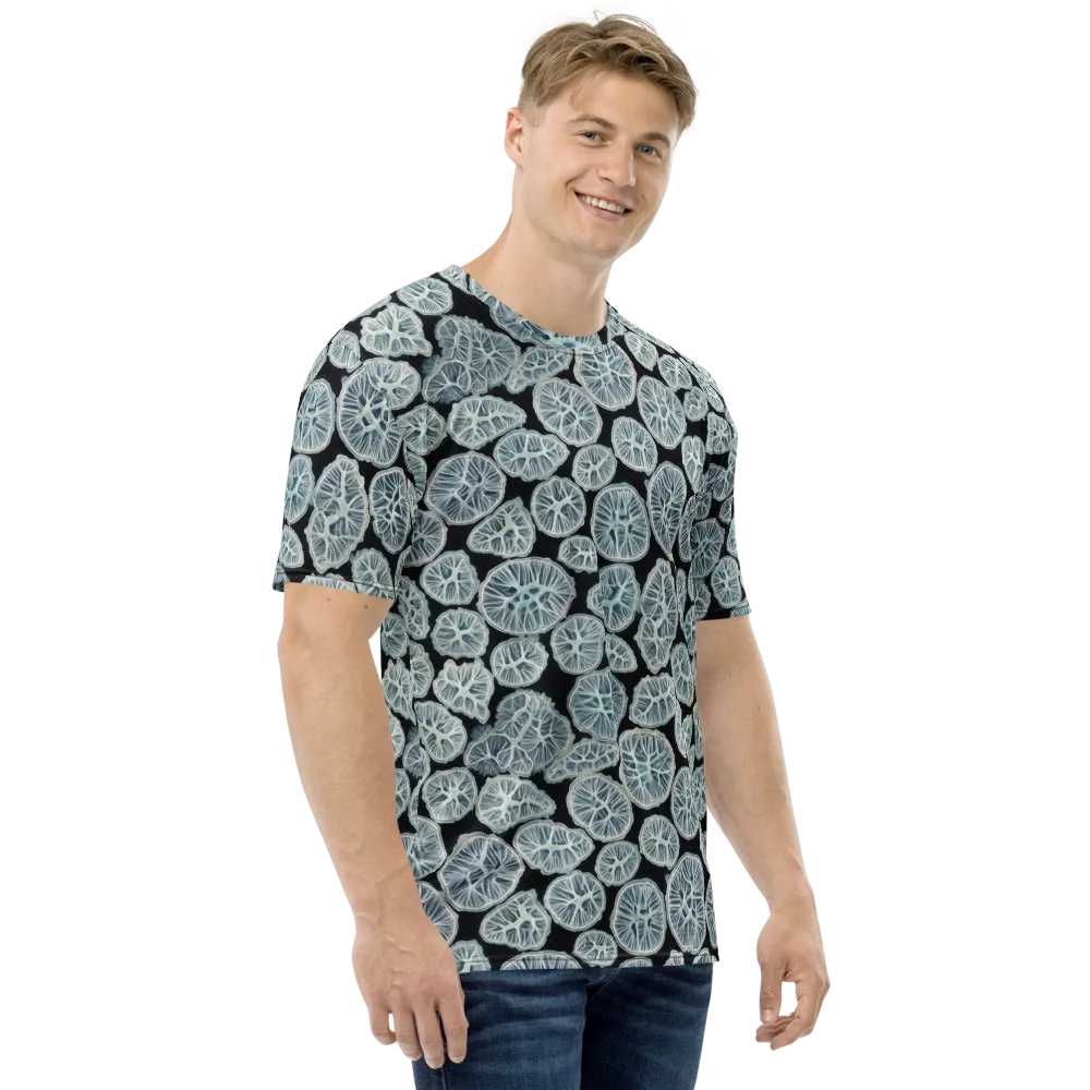 Frosted Citrus on Men's Crew Neck T-Shirt — Right