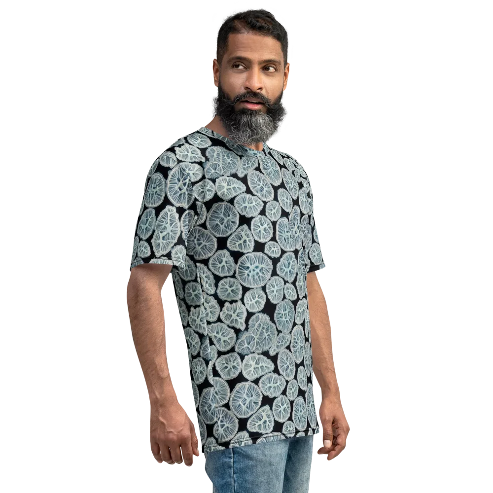 Frosted Citrus on Men's Crew Neck T-Shirt — Right