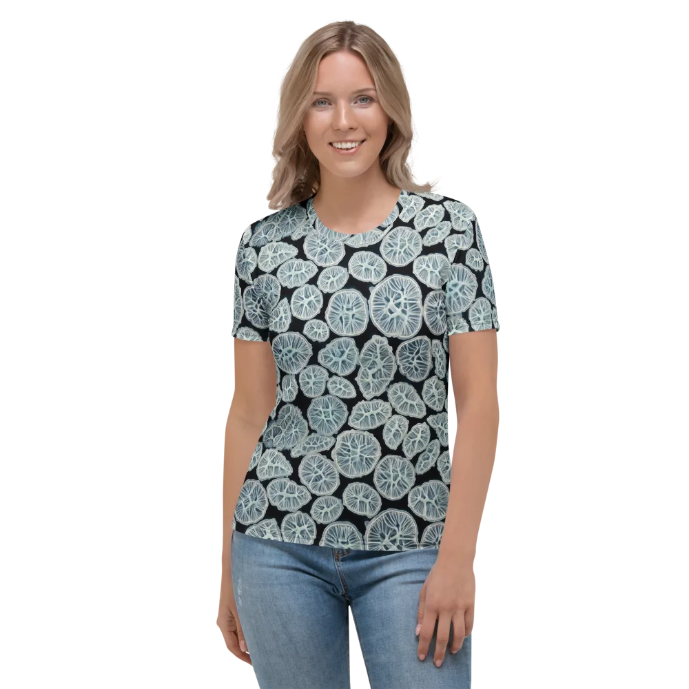 Frosted Citrus on Women's Crew Neck T-Shirt — Front
