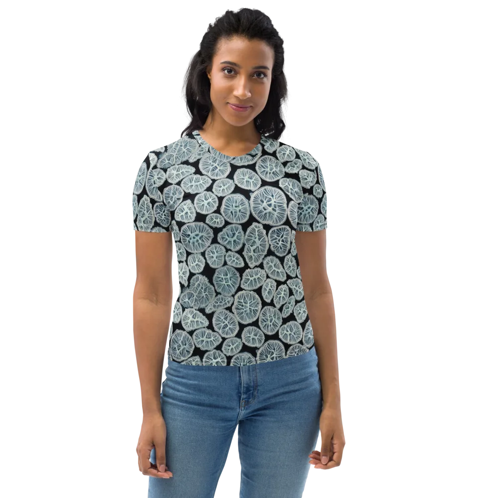 Frosted Citrus on Women's Crew Neck T-Shirt — Front