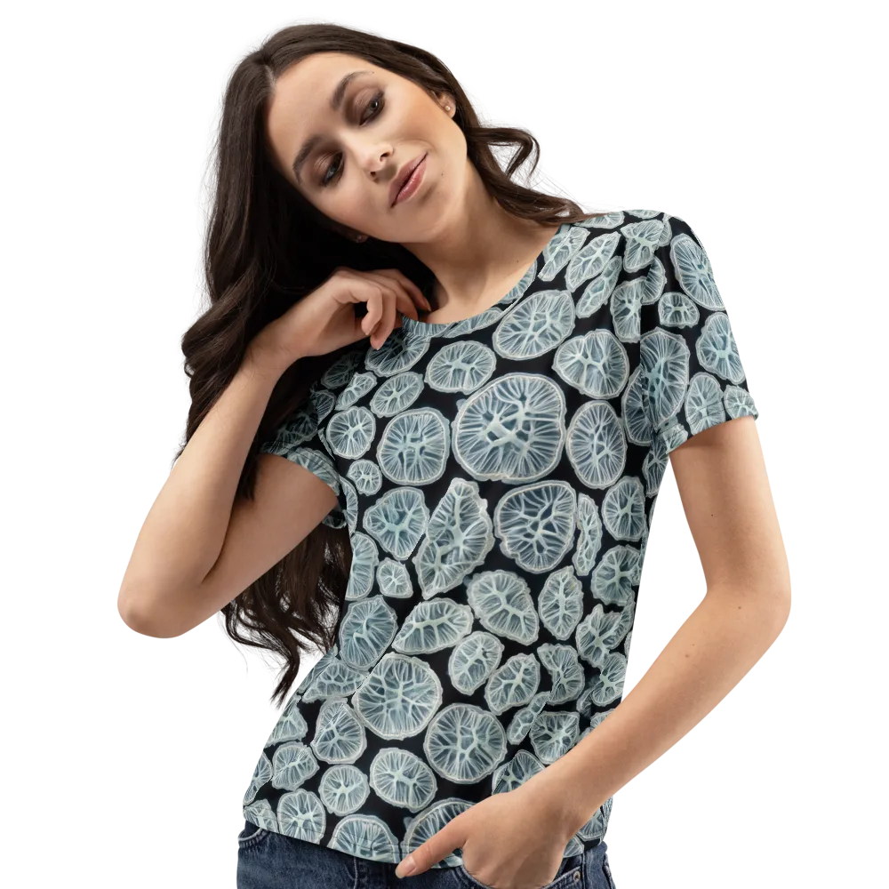 Frosted Citrus on Women's Crew Neck T-Shirt — Left Front