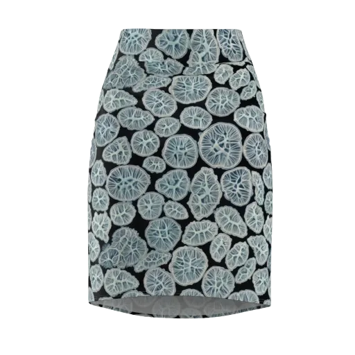 Frosted Citrus on a Pencil Skirt