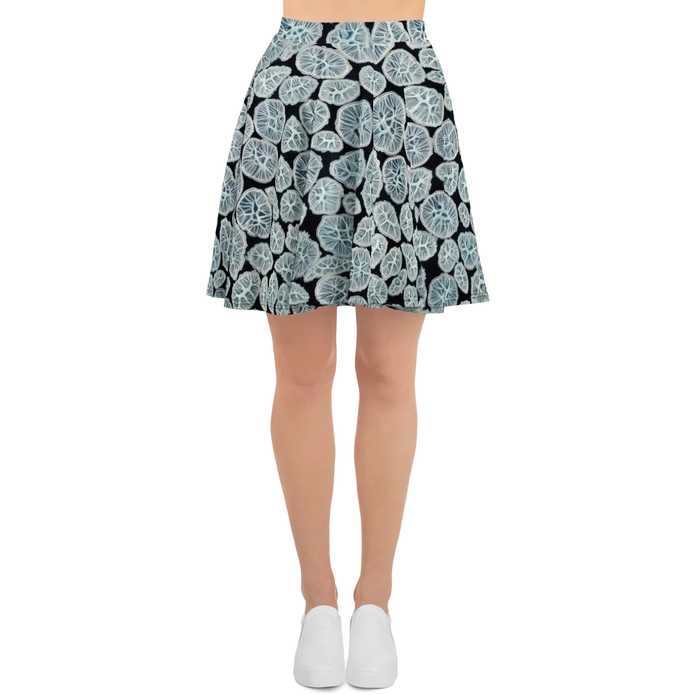 Frosted Citrus on Skater Skirt — Front