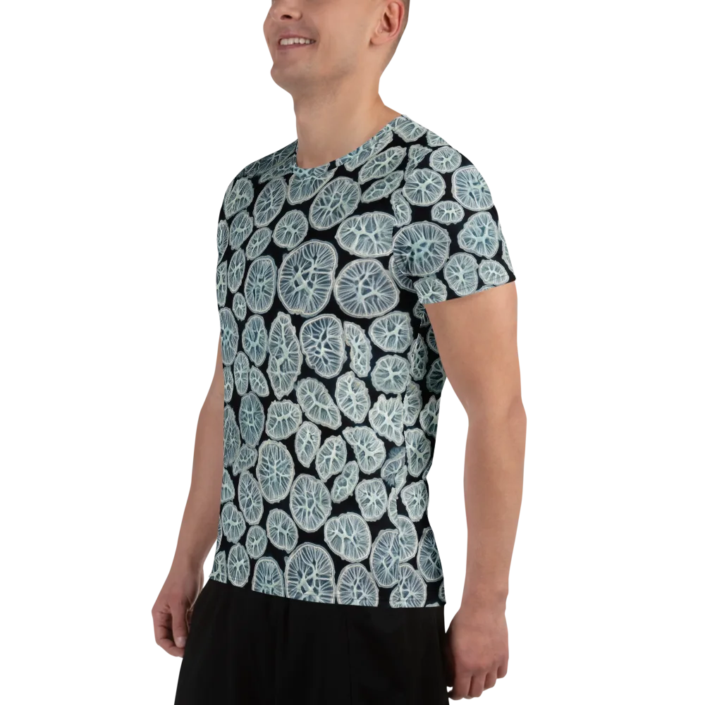 Frosted Citrus on Men's Athletic T-Shirt — Left