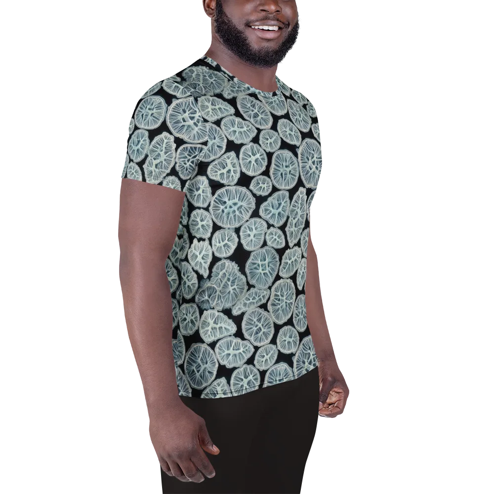 Frosted Citrus on Men's Athletic T-Shirt — Right