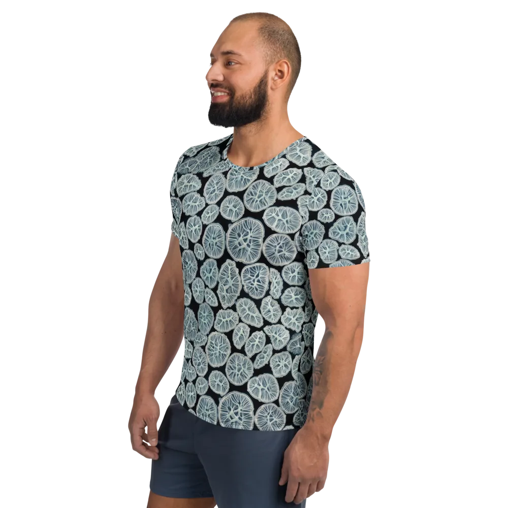 Frosted Citrus on Men's Athletic T-Shirt — Left
