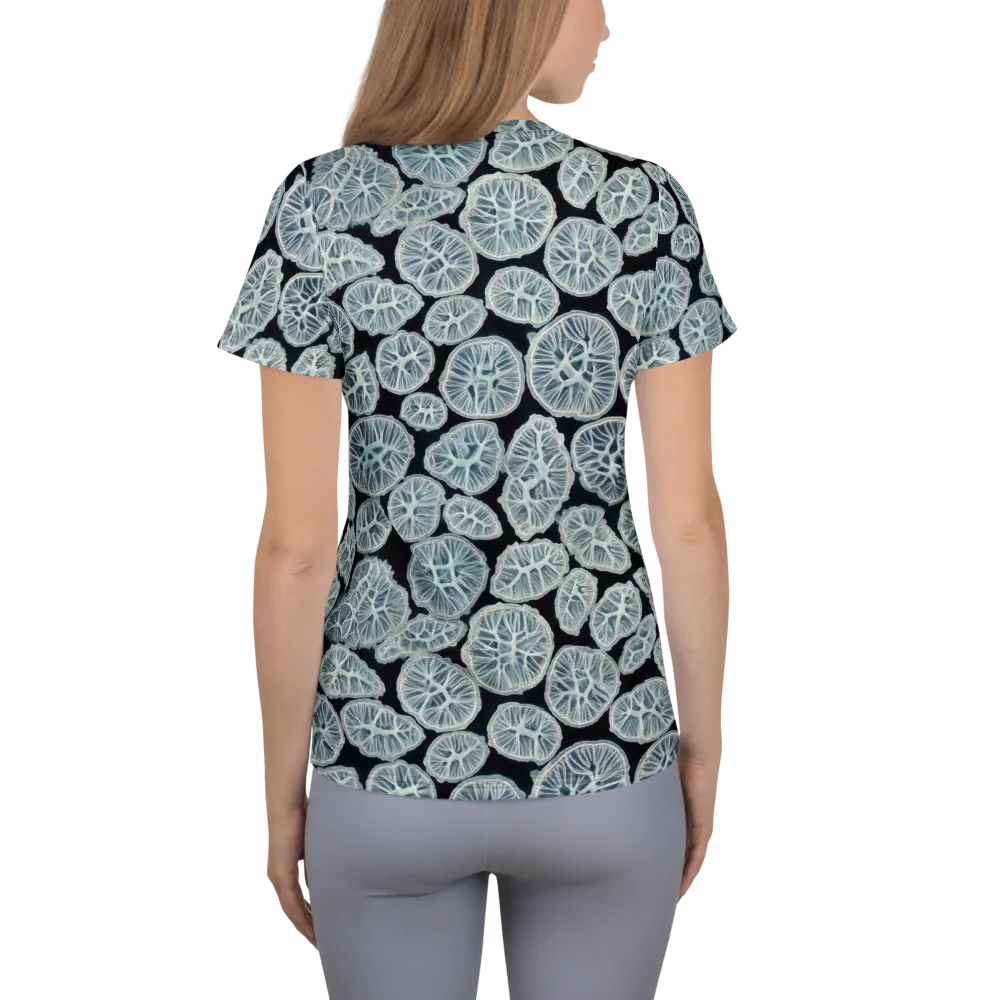 Frosted Citrus on Women's Athletic T-Shirt — Back