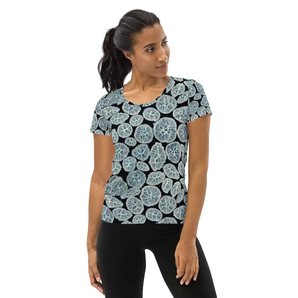 Frosted Citrus on Women's Athletic T-Shirt — Front