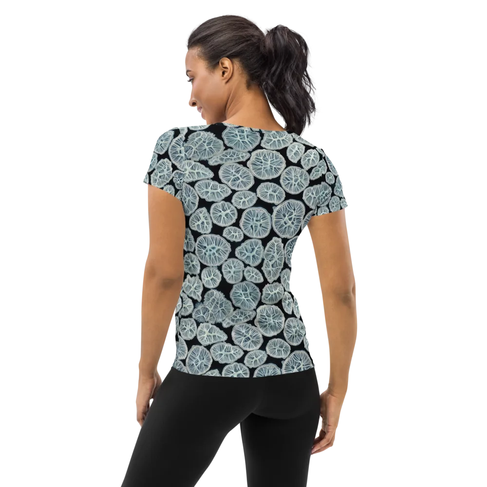 Frosted Citrus on Women's Athletic T-Shirt — Back