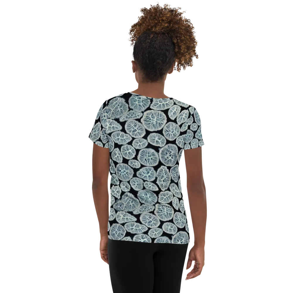 Frosted Citrus on Women's Athletic T-Shirt — Back