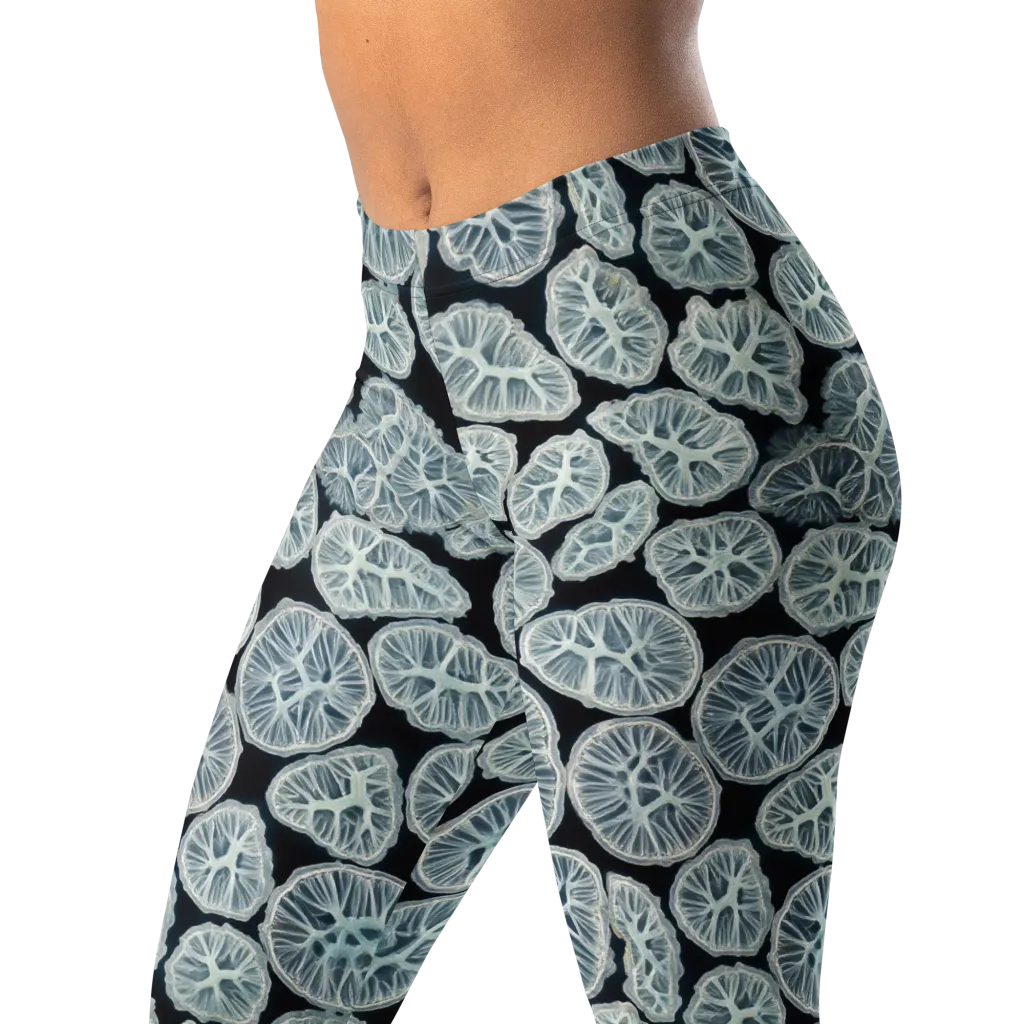 Frosted Citrus on Leggings — Left Front