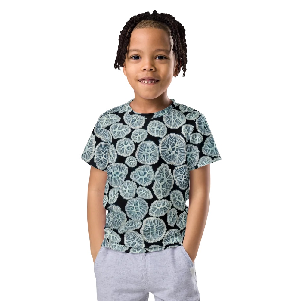 Frosted Citrus on Kids Crew Neck T-Shirt — Front