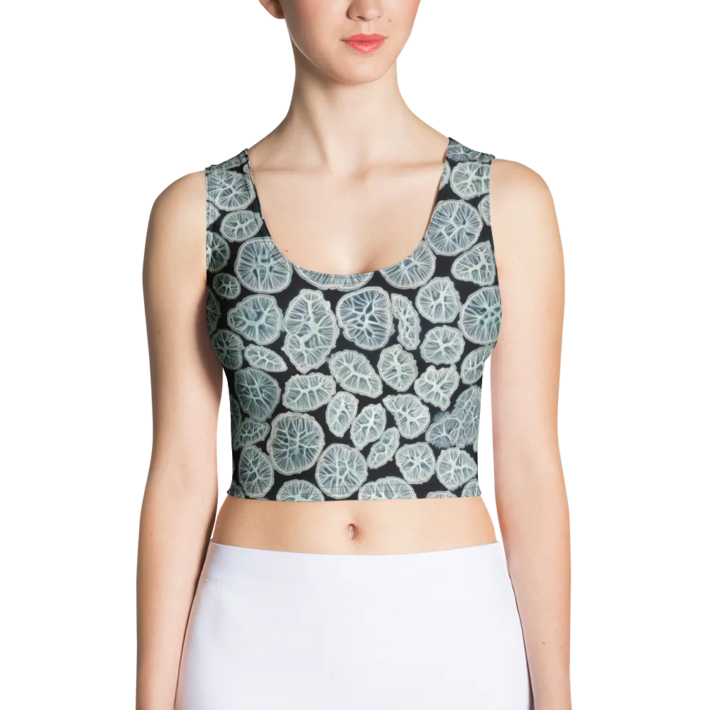 Frosted Citrus on Crop Top — Front