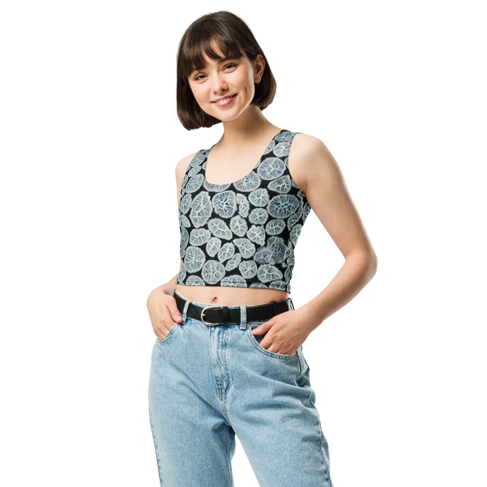 Frosted Citrus on Crop Top — Front