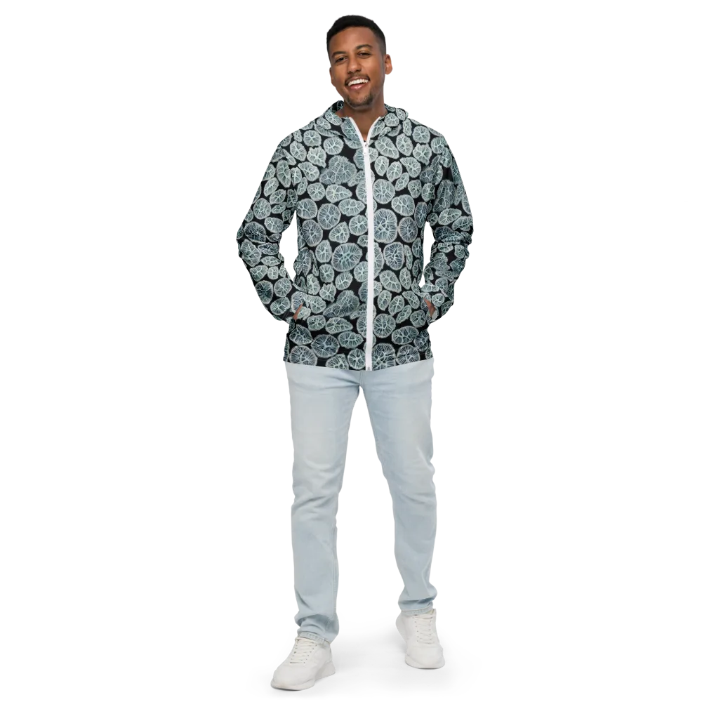 Frosted Citrus on Men's Windbreaker — Front