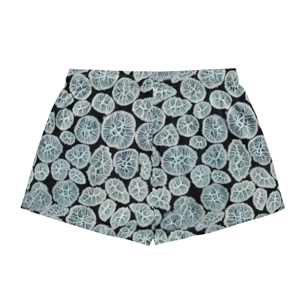 Frosted Citrus on Women's Pajama Shorts — Back
