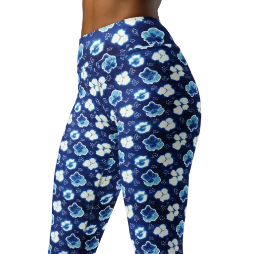 Indigo Botanica on a Yoga Leggings