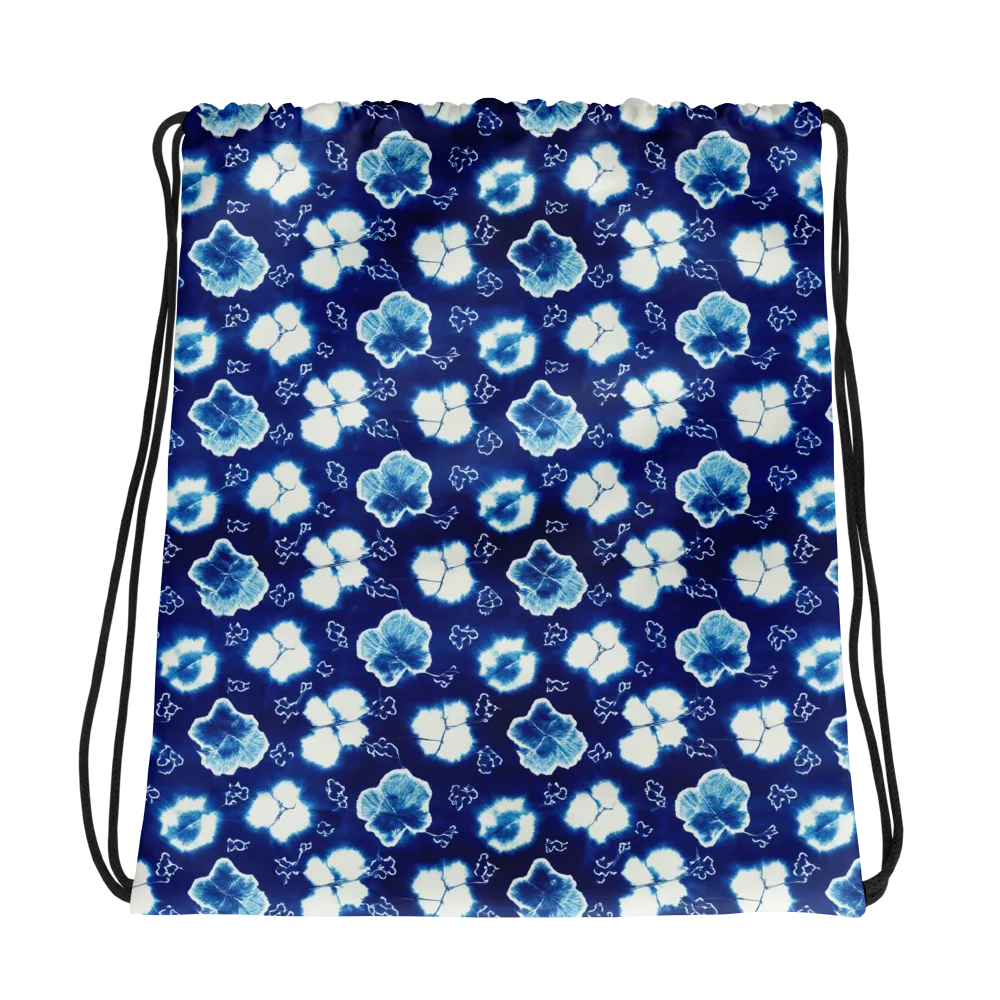 Indigo Botanica on Drawstring Bag — Photo