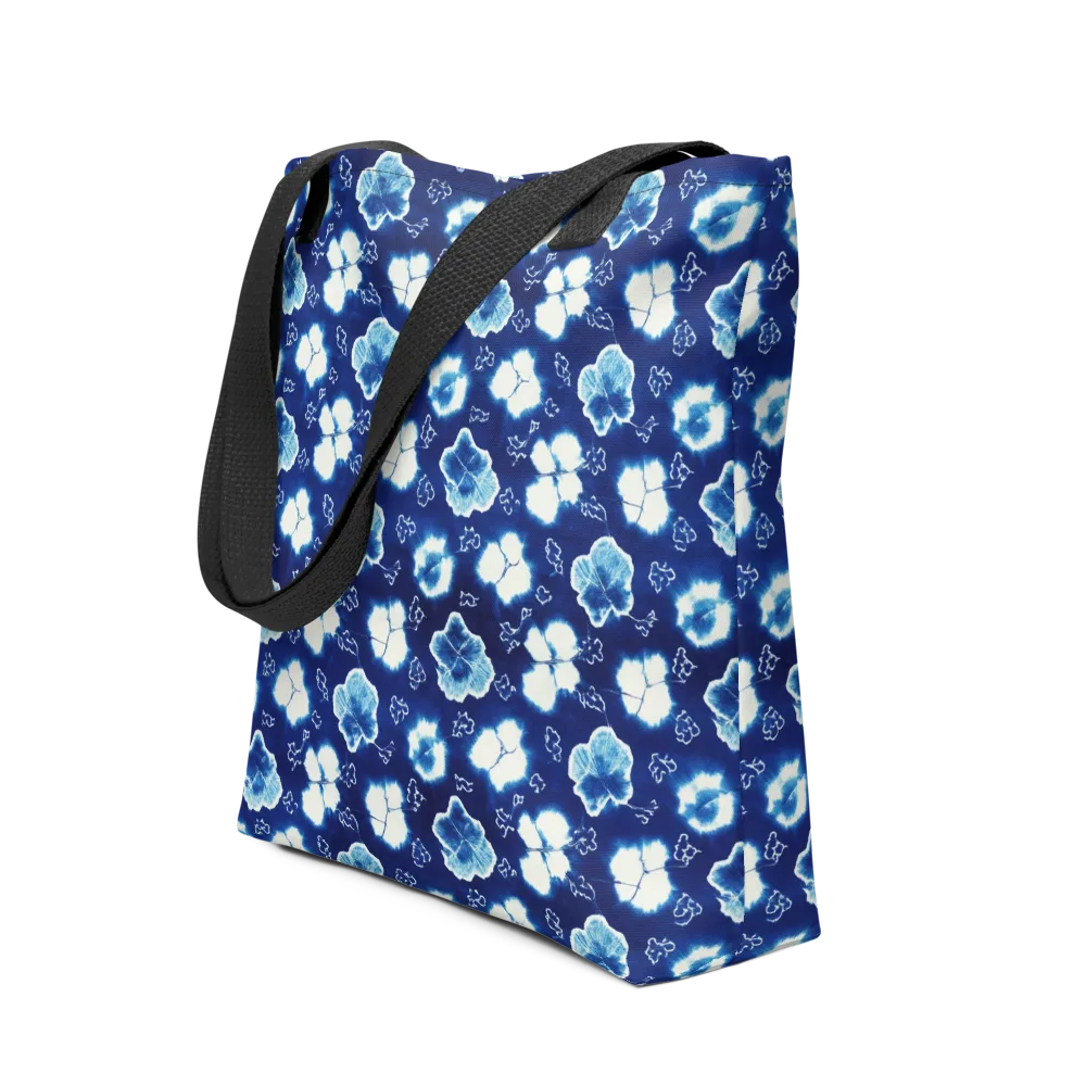 Indigo Botanica on Tote Bag — Front
