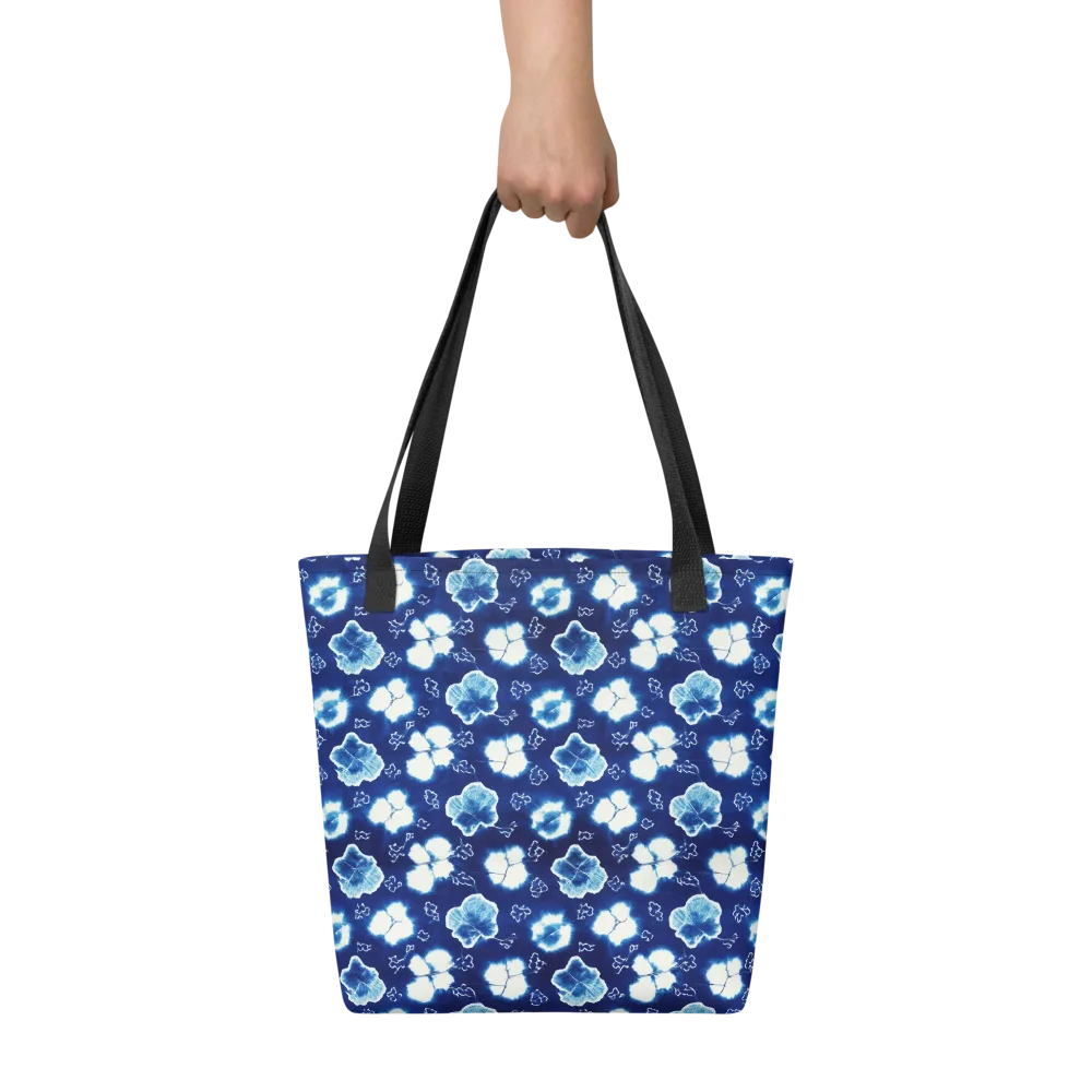 Indigo Botanica on Tote Bag — Front