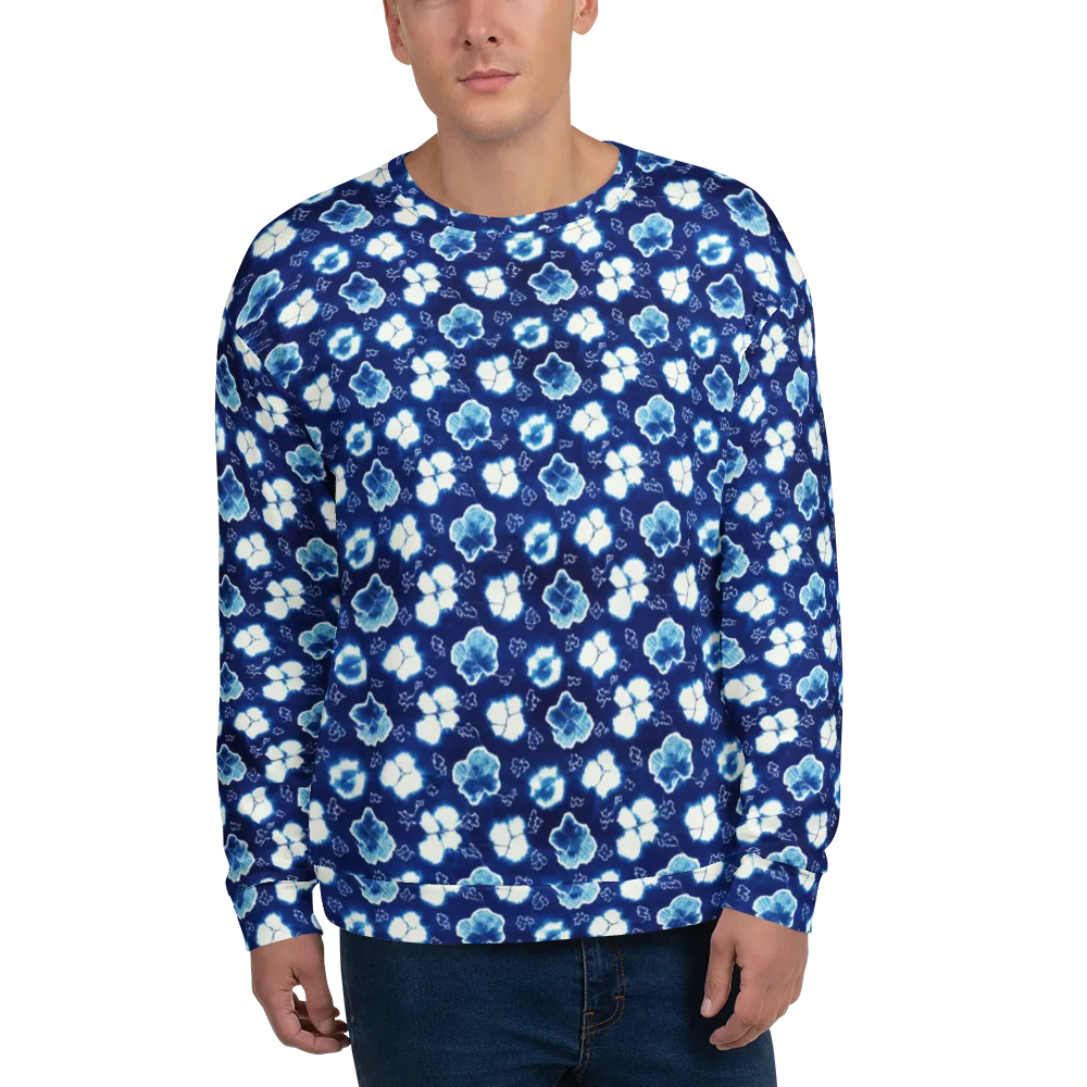 Indigo Botanica on Sweatshirt — Front