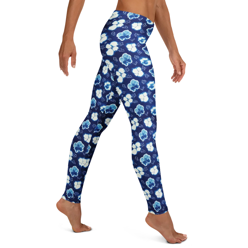 Indigo Botanica on Leggings — Right