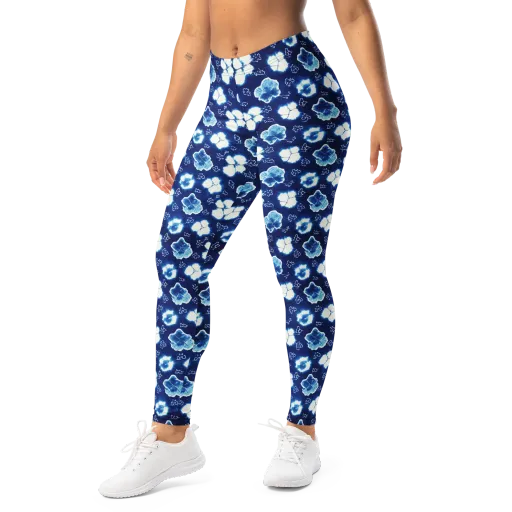 Indigo Botanica on a Leggings