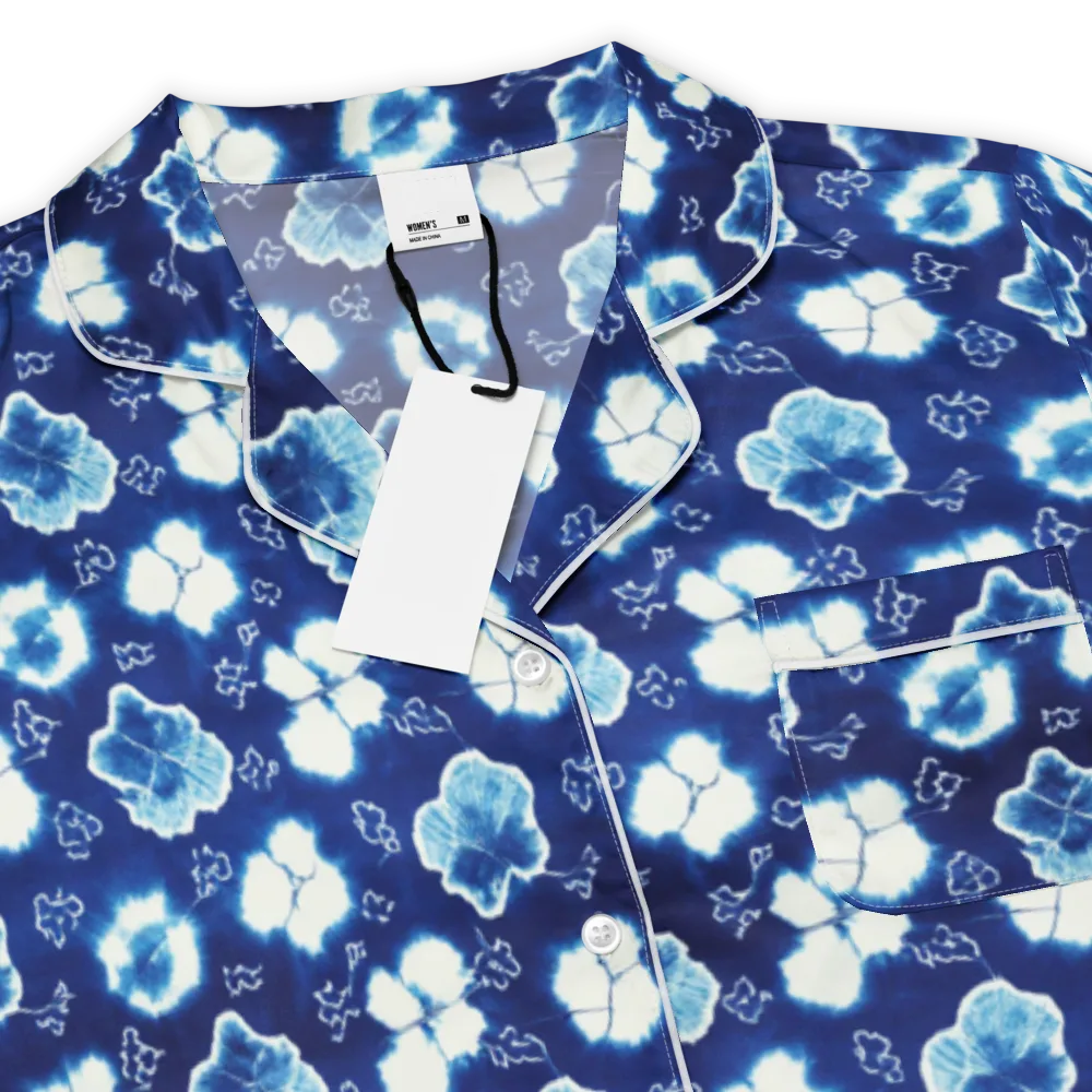 Indigo Botanica on Women's Short Sleeve Pajama Top — Product details