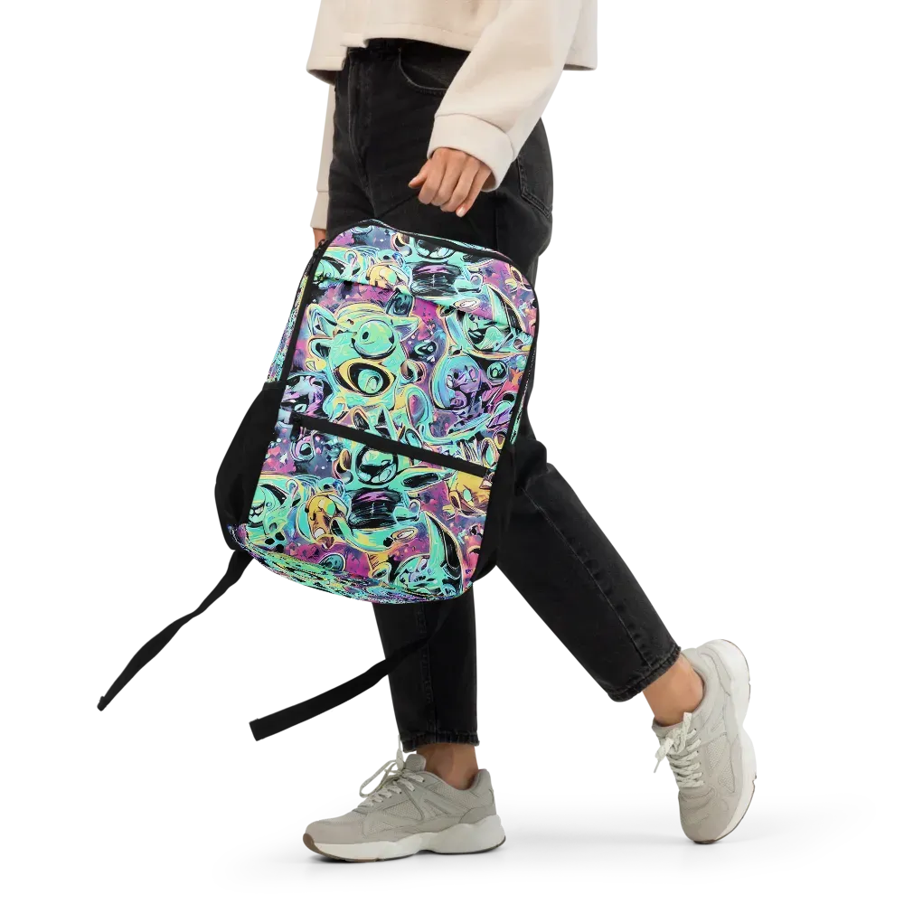 Aqua Oddity on Utility Backpack — Front