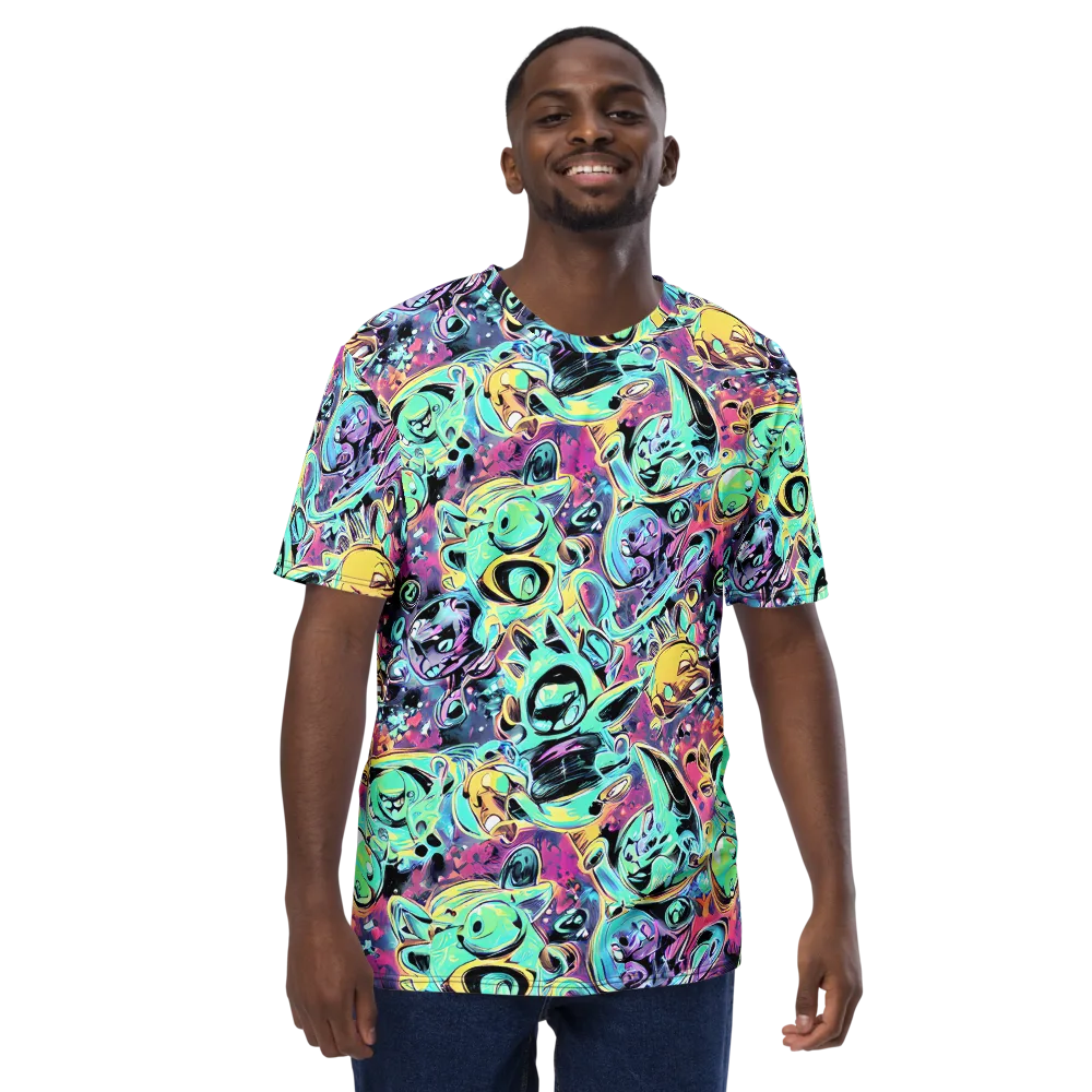 Aqua Oddity on Men's Crew Neck T-Shirt — Front