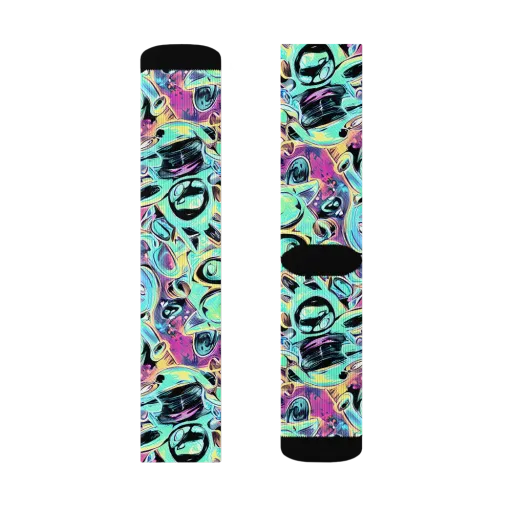 Aqua Oddity on a Socks